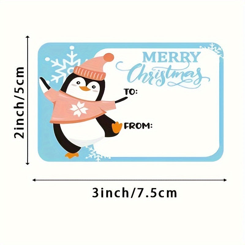 250pcs Christmas Holiday Stickers Gift Decoration Series Self adhesive Labels