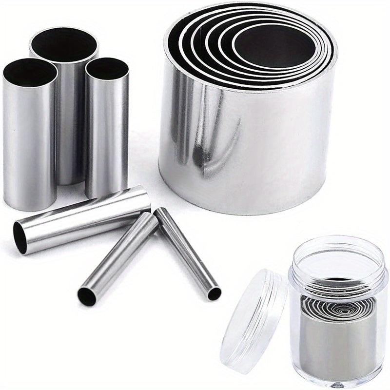 12 PCS Mini Circle Die Cutting Set Stainless Steel Clay Cutter Crafts