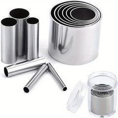 12 PCS Mini Circle Die Cutting Set Stainless Steel Clay Cutter Crafts