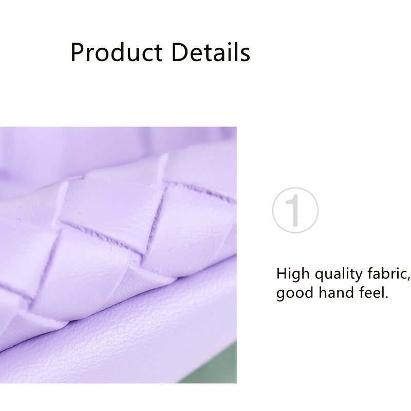 Fashionable Weave Pattern Sunglass Bag PU Leather Glasses Case Phone Bag