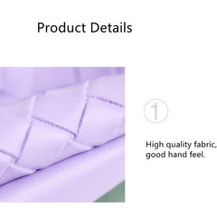 Fashionable Weave Pattern Sunglass Bag PU Leather Glasses Case Phone Bag