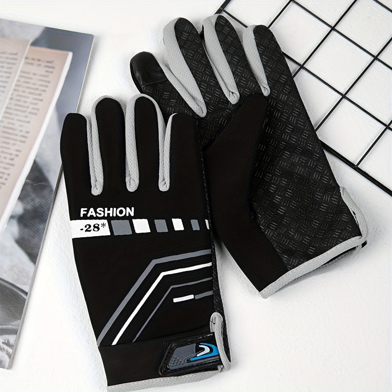 Cycling Sports Gloves Anti Slip Touch Screen Full Finger Autumn Winter Warm