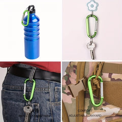 6pcs D Ring Secure Carabiners for Camping Tent Backpack Keychain