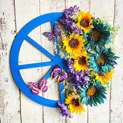 Sunflower Wheel Christmas Garland Hanging Decorations