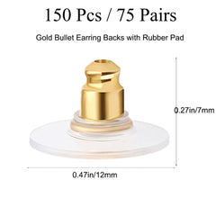 Silver Earring Safety Backs - Replacement Clutch Backs for Earrings - 5 Pairs
