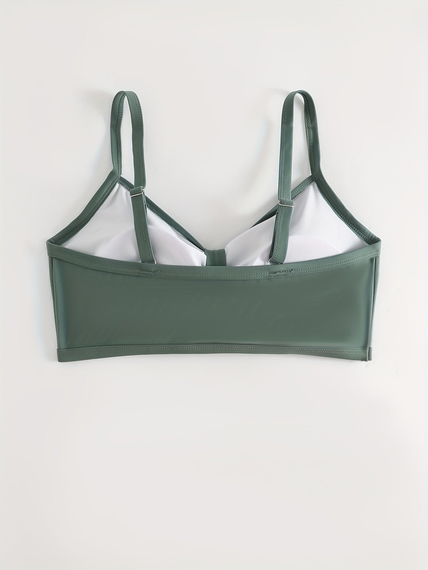 Vacay Bikini Top V Neck Padded Swimwear Bra