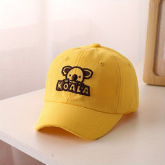 Kids Koala Embroidery Adjustable Baseball Cap Sun Protection Hat