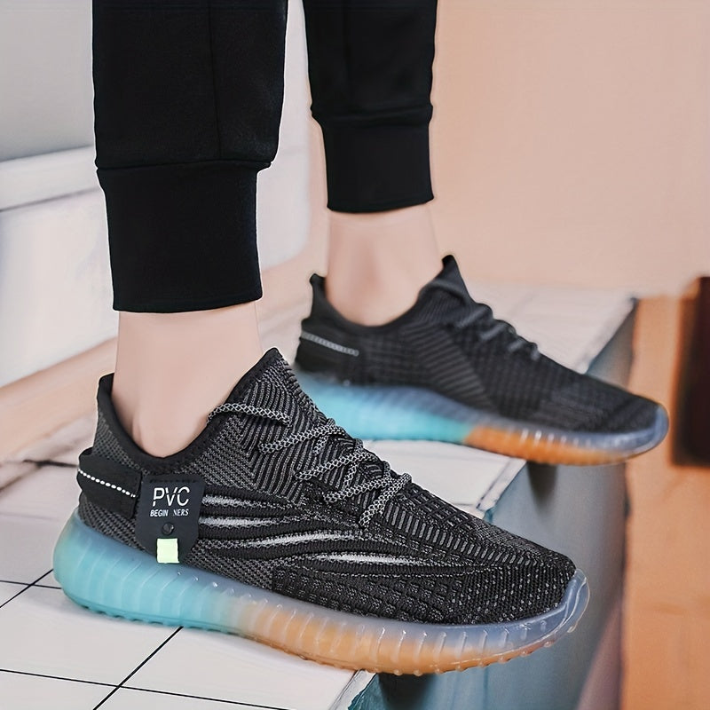 Men's Lace up Sneakers Athletic Shoes Breathable Running Basketball Gym