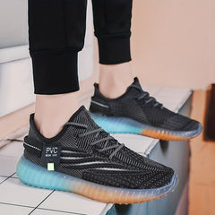 Men's Lace up Sneakers Athletic Shoes Breathable Running Basketball Gym