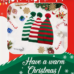 Adult Christmas Knitted Hat Elf Santa Claus Crochet Hat