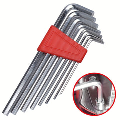 Red Hexagonal Wrench Set Tool for Car Repairing