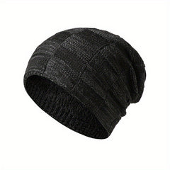 Men's Winter Warm Knitted Fleece Thick Scarf