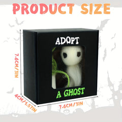 Wool Needle Felting Kit Ghost for DIY Art Craft Pendant Halloween Deco