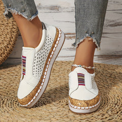 Women's Hollow Out Slip-On Sneakers Lightweight Loafers