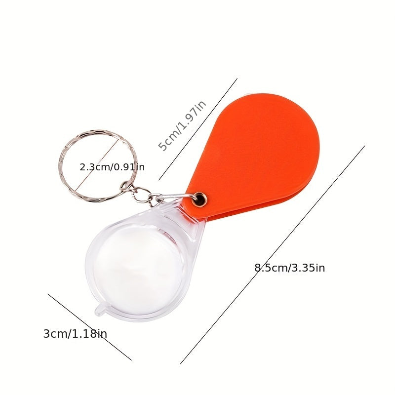 Portable Folding Magnifying Glass High Definition Magnification Pendant