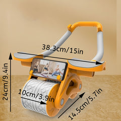Elbow Support Ab Roller with Kneeling Mat