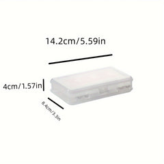 2pcs Clear Double Layer Plastic Jewelry Box Organizer Storage Container