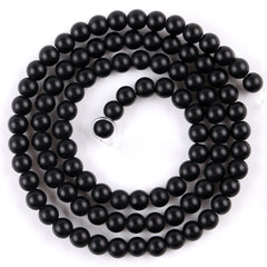 Matte Stone Round Beads DIY Bracelets Necklace 15inches Strand