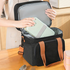 Insulated Bento Bag Lunch Box for Outdoor School Work Waterproof Hand Washable