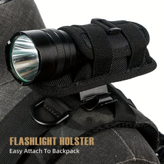 Rotatable Flashlight Pouch Holster with Belt Clip