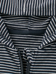 Boys Casual Stripe Hooded Zip Up Cotton Jacket Kids Clothing