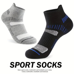 Unisex Athletic Ankle Socks Arch Support Cushioned Socks