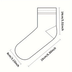 4 Pairs Athletic Running Socks Unisex Casual Sports Socks