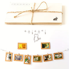 12pcs Colorful Hemp Rope DIY Handwoven Photo Clip Jute Rope 1mm 10m