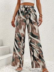 Wide Leg Belted Pants for Women