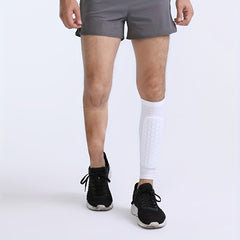 Honeycomb Leg Pad Anti-slip Leg Warmers for Running Cycling Football Sports