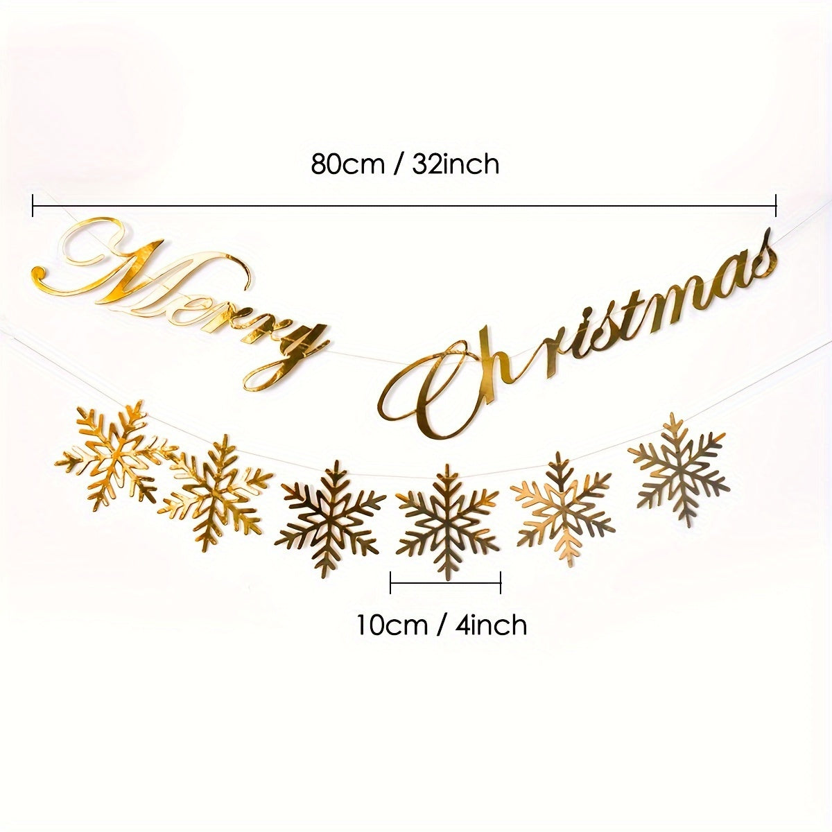 Large Glitter Snowflake Ornaments Set Christmas Tree Hanging Decoration