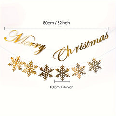 Large Glitter Snowflake Ornaments Set Christmas Tree Hanging Decoration