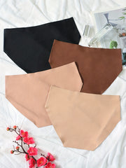 4pcs Comfy & Stretchy Intimates Panties Women's Lingerie
