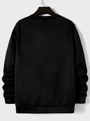 ALIEN Print Men's Graphic Sweatshirt Loose Pullover Autumn Winter
