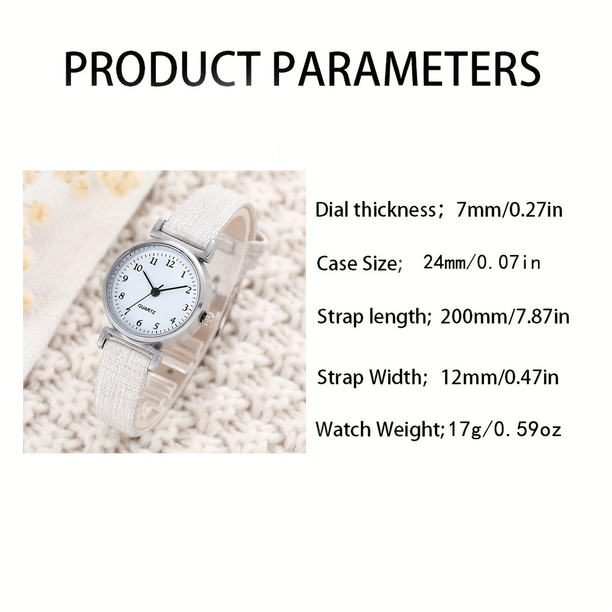 Kids Round Pointer Quartz Watch Gift