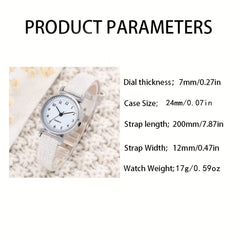 Kids Round Pointer Quartz Watch Gift