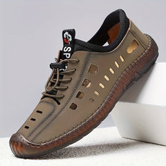 Men's Loafer Shoes No Tie Shoelaces Non-slip Slip On Sandals Spring Summer
