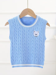 Toddler Boys Cartoon Knitted Sweater Pullover