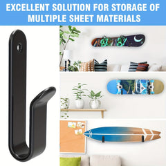 2pcs Snowboard Wall Mount Clip Snowboard Storage Hook