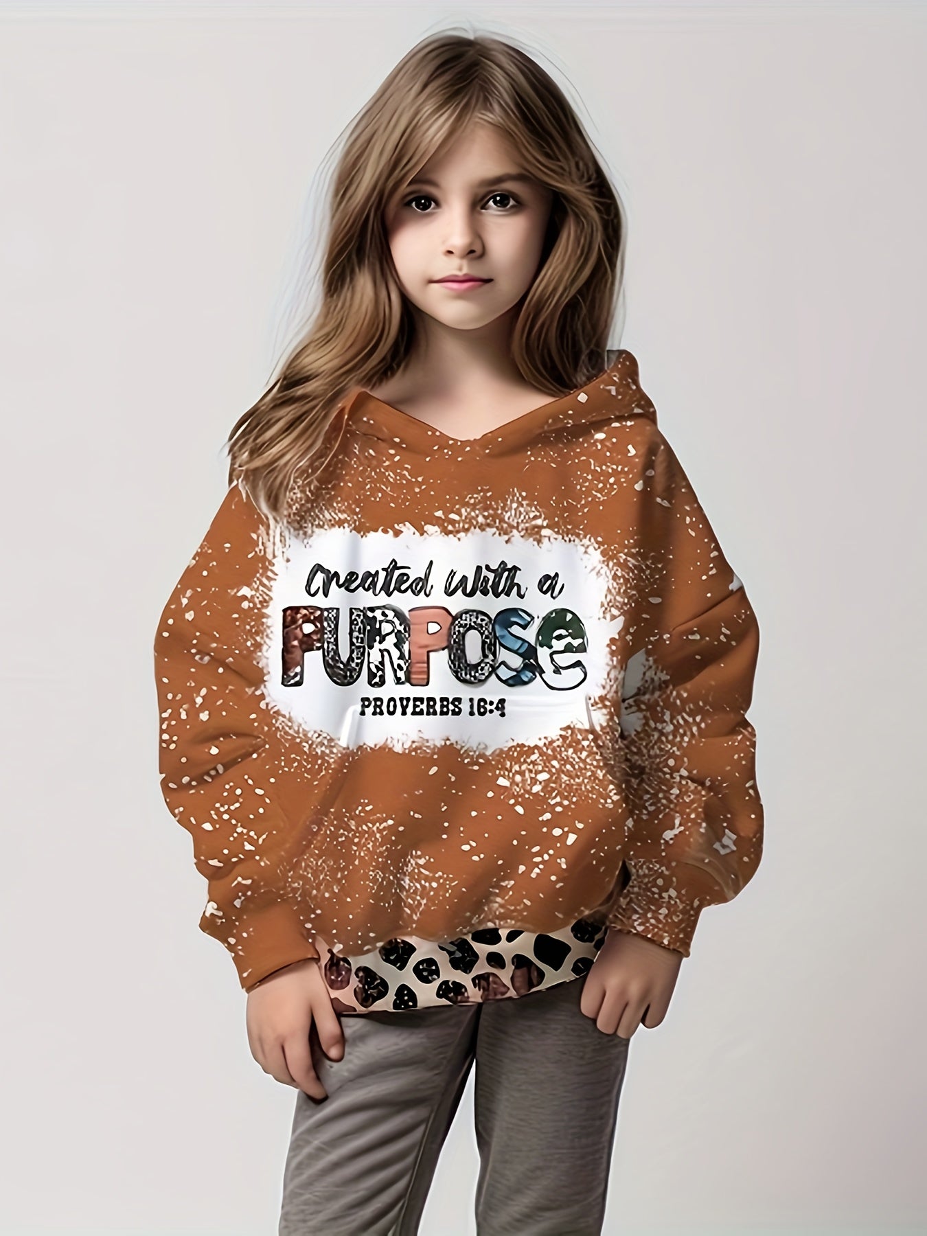 Girls boys Long Sleeve Hoodies Comfy Hooded Sweatshirt Pullover
