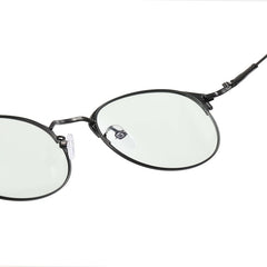 Men's Retro Metal Sunglasses Anti Changing Flat Lenses