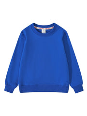 Kids Crewneck Sweatshirts Casual Solid T Shirt Pullover Tops Long Sleeve