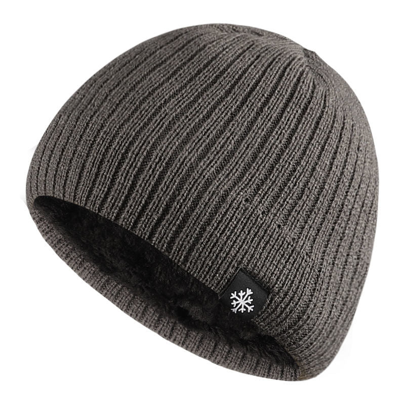 Autumn Winter Fleece Thermal Knitted Hat