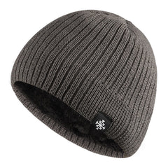Autumn Winter Fleece Thermal Knitted Hat