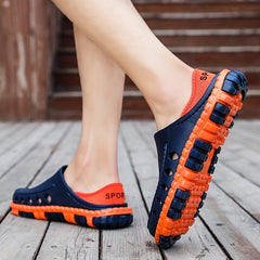 Men's Lightweight Comfy Clogs Hollow Out Non Slip Garden Shoes Summer