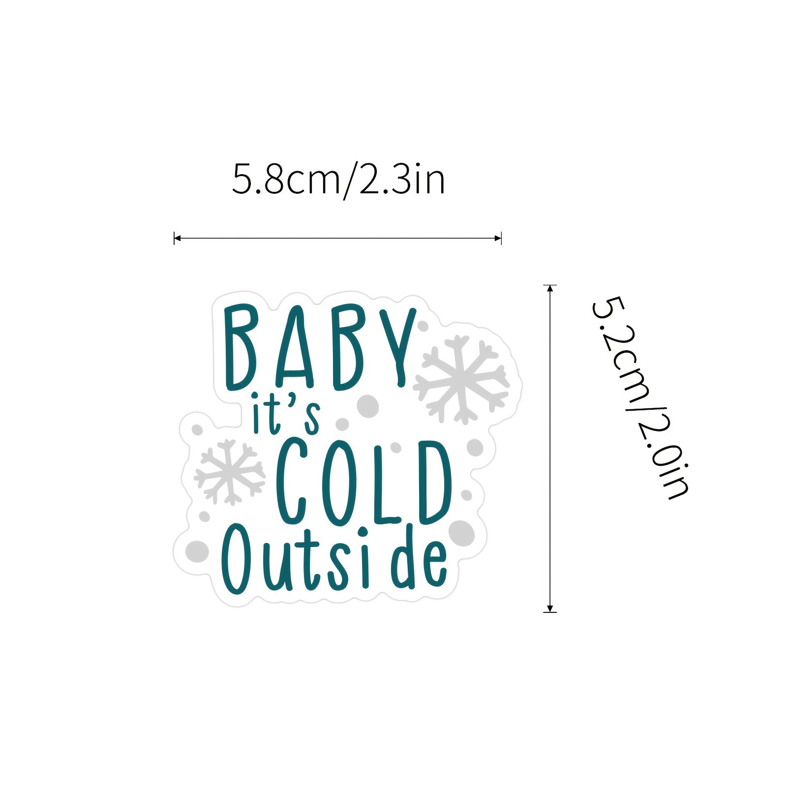 100pcs Christmas Vinyl Stickers Funny Holiday Stickers For Teens & Adults