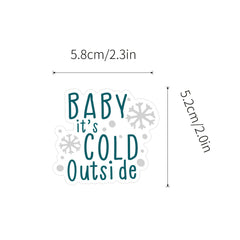 100pcs Christmas Vinyl Stickers Funny Holiday Stickers For Teens & Adults