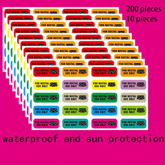 200pcs Rectal Use Stickers, Permanent Adhesive PVC Labels