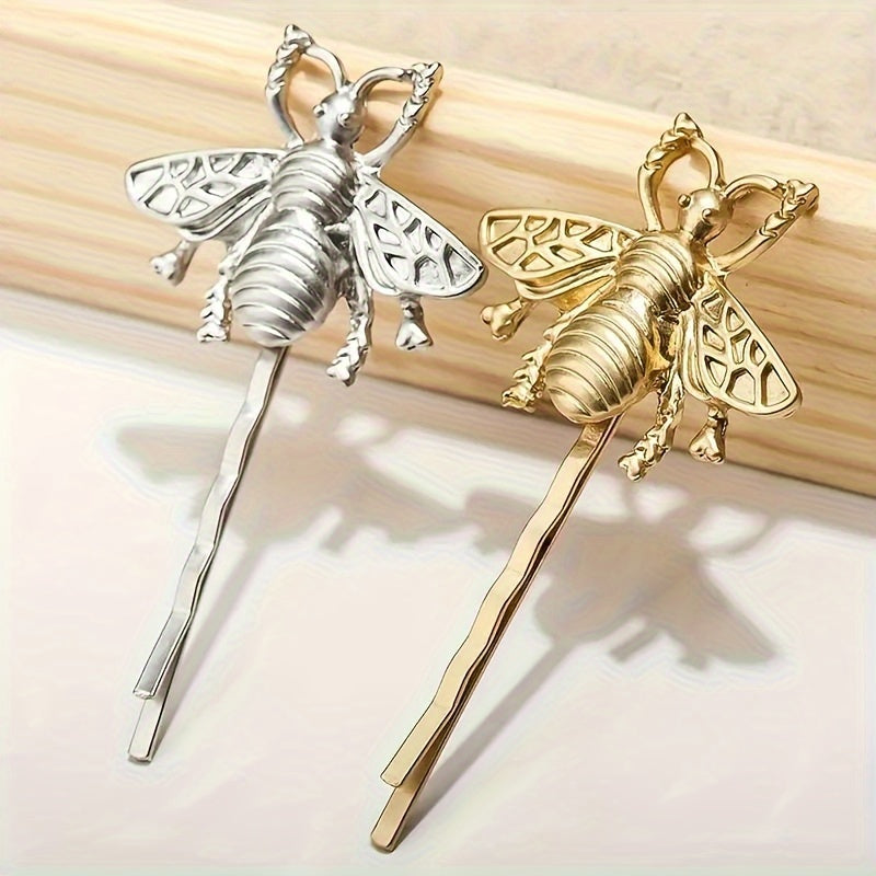 2pcs Little Bee Hairpin Hair Clip Vintage Hair Accessories