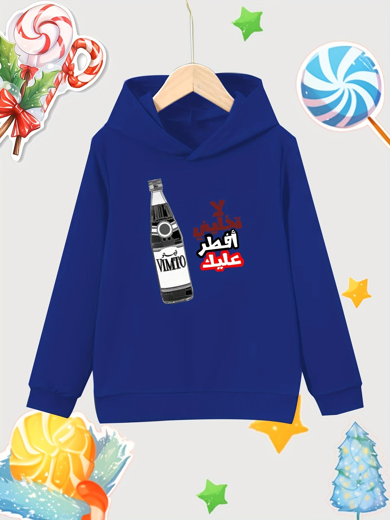 Girls Comfy 95 Cotton Cartoon Hoodie Sweatshirt For Sports Running